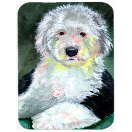 

Old English Sheepdog Glass Cutting Board - Large 15 x 12 in.
