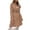 Khaki, variant on LUXUR Ladies Notch Lapel Overcoats Mid Length Travel Wool Pea Coat Camel XL