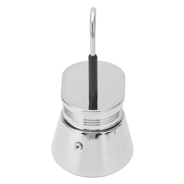 Single Tube Moka Pot, Stainless Steel Classic Coffee Pot with Stainless Steel Filter Stovetop Coffee Maker Moka Pot, for Brewing Coffee, Enjoy Delicious Coffee in Time
