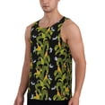 thumbnail image 2 of Logiee Corn And Dragonflies Print Men's Workout Tank Top,Quick Dry Workout Tank Top,Gym Muscle Tee,Fitness Bodybuilding Sleeveless T Shirt-, 2 of 7