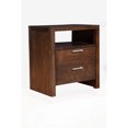thumbnail image 2 of Benzara 2 Drawers Nightstand With Open Shelf, 2 of 3