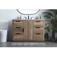 thumbnail image 4 of Elegant Kitchen and Bath 48 Inch SIngle Bathroom Vanity In Natural Oak, 4 of 4
