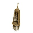 thumbnail image 1 of Hamaca de macramé con borlas para dormitorio, columpio portátil de cuerda de algodón tejida bohemia Café, 1 of 8