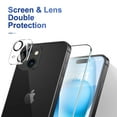 thumbnail image 5 of [2+2 Pack]We Life For iPhone 15 Screen Protector,Privacy Tempered Glass Screen Protector with Camera Lens Protector [Easy Installation] [9H Hardness] [99.99% HD Clear] [Case Friendly], 5 of 5