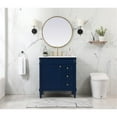 thumbnail image 5 of Elegant Lighting VF31832BL Bennett 32" Free Standing Single Basin Vanity Set - Blue, 5 of 8