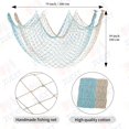 thumbnail image 2 of Red de pesca decorativa ZUEXT 203 x 102 cm, color azul y beige, paquete de 2, 2 of 7