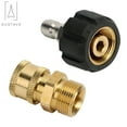 thumbnail image 6 of Gustave Pressure Washer Adapter Set, Brass Quick Connect Kit Gun to Wand, M22 14mm to 1/4 inch, 5000PSI, 6 of 9