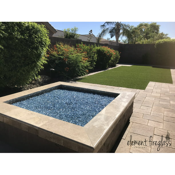 Element Fire Glass Pacific Blue, Glass Fire Pit