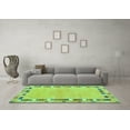 thumbnail image 3 of Ahgly Company Indoor Square Abstract Turquoise Blue Contemporary Area Rugs, 7' Square, 3 of 4