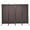 Coffee, variant on Patiojoy 5.6Ft Tall Folding Room Divider Freestanding 4-Panel Privacy Screen w/Iron Frame Black