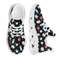 thumbnail image 1 of Zapatillas dentales ligeras con diseño de dientes, zapatillas de malla con vuelo para mujer, cómodas zapatillas con cordones y amortiguación, 1 of 6