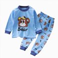 thumbnail image 4 of UAYOTSE 6M-6Y Infant Kids Pajamas Toddler Boys Soft Comfy Long Sleeve Sleepwear Pajamas 2Pcs Set ,Sizes 3-4 Years, 4 of 4