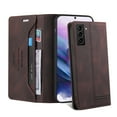 thumbnail image 2 of Wallet Case for Samsung Galaxy S23 Plus with RFID Blocking Skin-Friendly PU Leather Flip Folio Cover, Business Soft Silicone Shockproof Card Slots Holder Magnetic Closure Kickstand Case,Brown, 2 of 9
