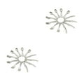 thumbnail image 1 of serony 12 Pcs Miniature Plates Realistic Elegant Appearance Fork Exquisite Tableware Model Minihouse Accessories Meaningful Gift A-silver 2Set, 1 of 6