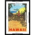 thumbnail image 5 of Art.com Hawaii, Cruise Liner, Girl on Beach Path Art Print, Black Frame Wall Art, 17" x 23", 5 of 5