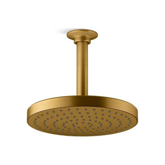 Kohler 76464-G-2MB 8 in. Single Function Rain Head, 1.75 GPM - Vibrant Brushed Moderne Brass