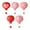 #A09-5 PCS, variant on 12 inch Valentines Hanging Hot Air Balloon Paper Lanterns Reusable Chinese Japanese Paper Lanterns for Christmas Birthday Anniversary Party Decorations, Set of 5