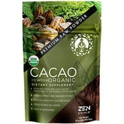 Cacao Powder Organic - 1 Pound - Unsweetened Premium Grade Superfood (Raw) - USDA & Vegan Certified - Perfect for Keto, Breakfast, Hot Chocolate, Baking & Ice Cream. (Cacao Powder (1 LB))