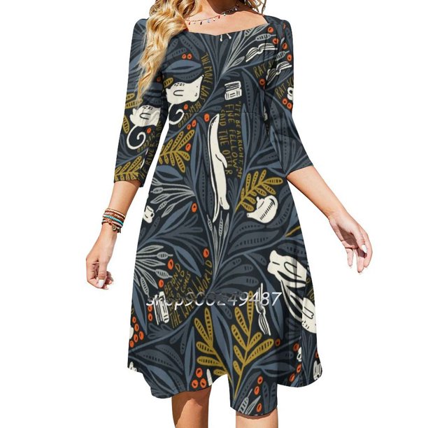 El viento en los sauces dulce vestido elegante mujer coreano kawaii vestido de cuello cuadrado libro de literatura libro infantil El viento en los sauces