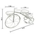 thumbnail image 2 of Miumaeov Bicycle Plant Stand Garden Flower Pot Yard Iron Basket Shelf Home Garden Decor, 2 of 9