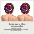 thumbnail image 2 of Kdxio Colorful Hearts Pattern Satin Bonnet Silk Bonnet Hair Bonnet for Sleeping Hair Bonnets for Women Curly Natural Hair, 2 of 6