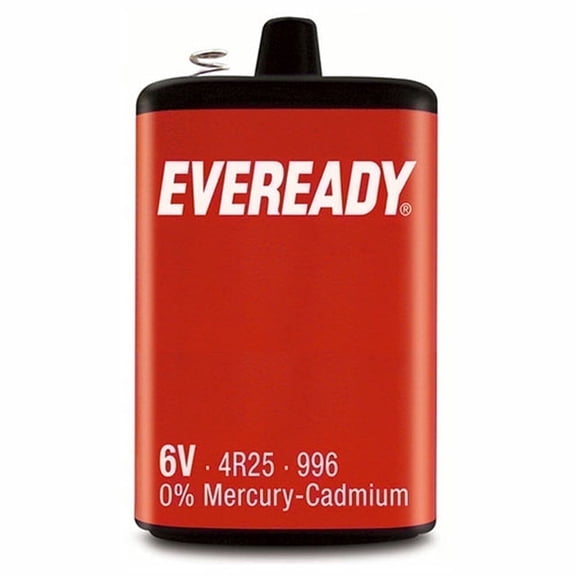 Eveready PJ996 Silver 4R25 996 6V Zinc Carbon Lantern Battery Energizer