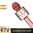 thumbnail image 3 of FNNMNNR Bluetooth Wireless Karaoke Microphone for Kids  Birthday Christmas Birthday Gifts Toy for 7 8 9 10 11 12 13 14 Years Old Boys Girl (Rose Gold), 3 of 12