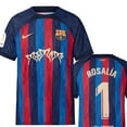 thumbnail image 1 of 22/23 Barcelona Rosalía Home Edición Limitada Camiseta De Fútbol Para Hombre Versión De Aficionados Gao Jiahui unisex, 1 of 1