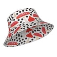 thumbnail image 2 of Easygdp Forest Mushrooms Double-Sided Reflective Fisherman Hat,Sun Visor,Casual Hat,Fluorescent Hat,Suitable For Outdoor And Night Walking,Unisex, 2 of 9