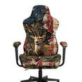 thumbnail image 3 of Whosucclay Deer Camo American Flag Print Gaming Chair Covers Slipcovers, Elastic Computer Reclining Gaming Chair Seat Cover with Armrest Cover Fits Most Office/PC Chairs & Racing Style Seats, 3 of 8