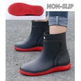 thumbnail image 4 of AUXDIQ Men Rain Boots Outdoor Garden Boots Waterproof Ankle Rain Shoes, 4 of 5