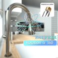thumbnail image 3 of Boquilla de grifo para baño de níquel cepillado 360 Fm20/fm22/m24 con adaptador, accesorio de extensión para ahorro de agua, aireador de grifo, ducha de mano, 3 of 5