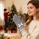 thumbnail image 4 of Rapeiae Touchscreen Knitted Gloves for Women Winter Knitted Yarn for Warmth Cute Five Student Winter Cycling Bow, 4 of 7