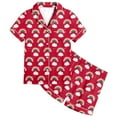 thumbnail image 1 of MIASHUI Girls Rainbow Pattern Short Sleeve Shorts Pajamas Set 2-Piece Outfits,Red,10-11 Years, 1 of 4