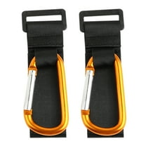 LOLIPPYY 2-Pack Alloy Trolley Hooks for Stroller Bags, Clips for Parents