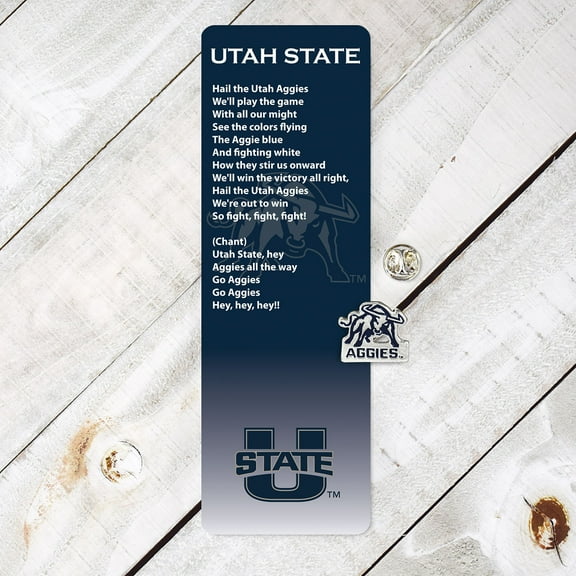 Fan Frenzy Gifts Utah State Aggies Officially Licensed Fight Song Bookmark and Pin