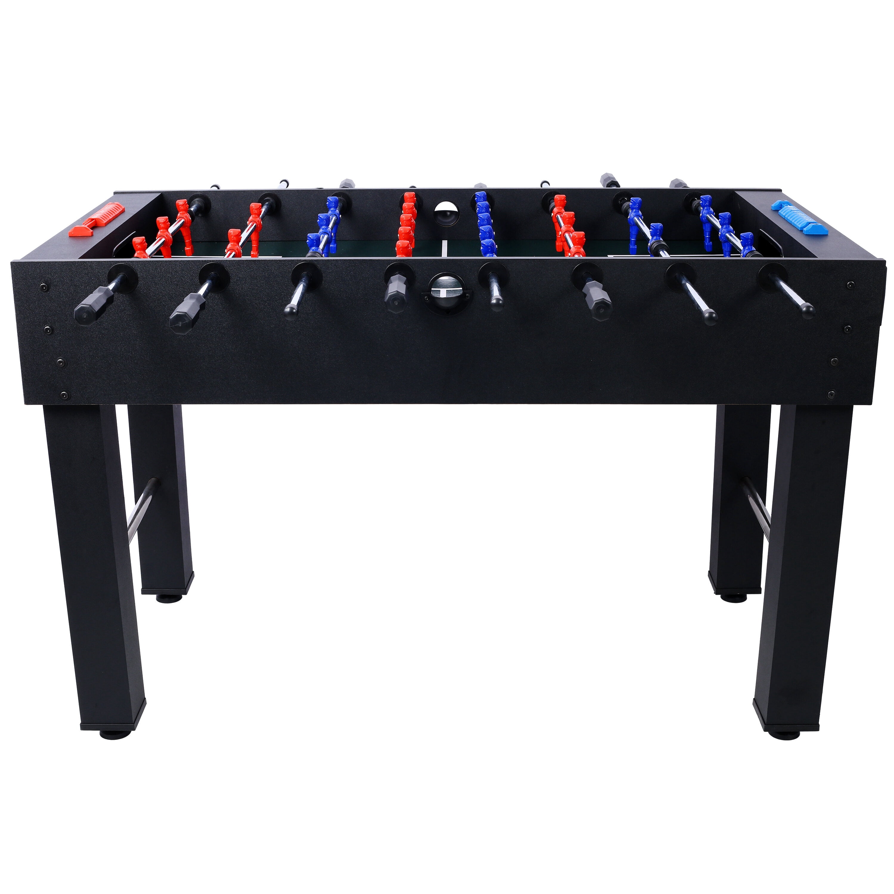 , 54-Inch Hurricane Foosball Table for Family Game Rooms with Light Cherry Finish, Analog Scoring and Free Accessories black, Black ,Mdf+Steel ,