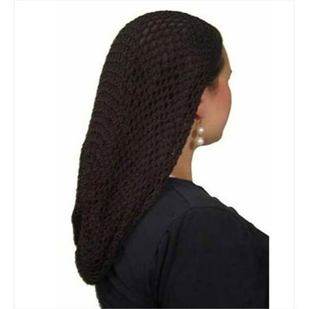 CoverYourHair 50109 Brown Long Crochet Belgium Snood - Walmart.com