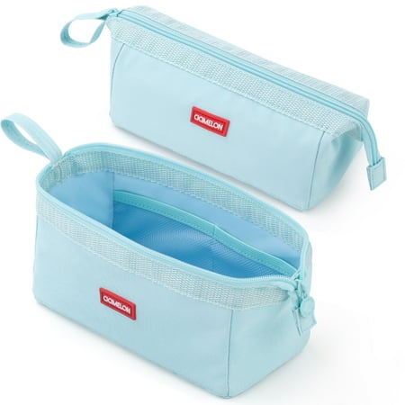 CICIMELON Large Capacity Pencil Case Pencil Pouch Bag Light Blue