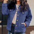 thumbnail image 5 of Yokua Women's Casual Lapel Loose Button Down Long Sleeve Corduroy Jacket with Pockets, 5 of 7
