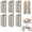 6pairs Silvery, variant on Magnetic Curtain Clips,6Pairs Strong Curtain Magnets Closure for Light Blocking and Privacy Protection, No Drill Detachable Buckle for Indoor and Outdoor Patio Drapes, Metal Curtain Weights Fasteners