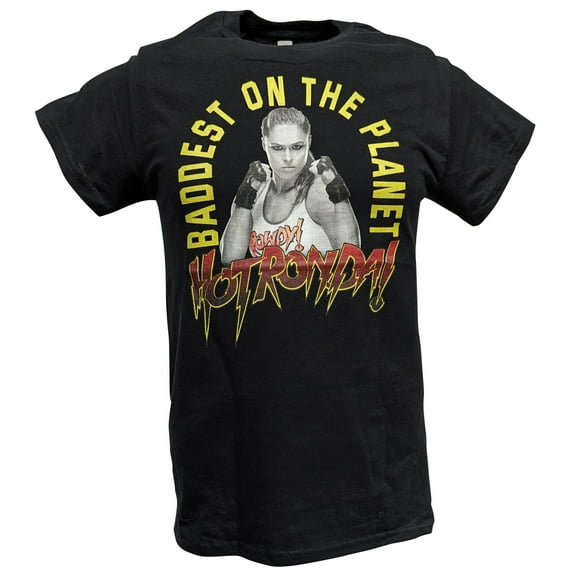 Hot Ronda Rousey Baddest On The Planet WWE Black T-shirt