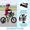 thumbnail image 6 of Costway 12" Kid’s Bike with Training Wheels Adjustable Handlebar & Seat Handbrake Black, 6 of 10