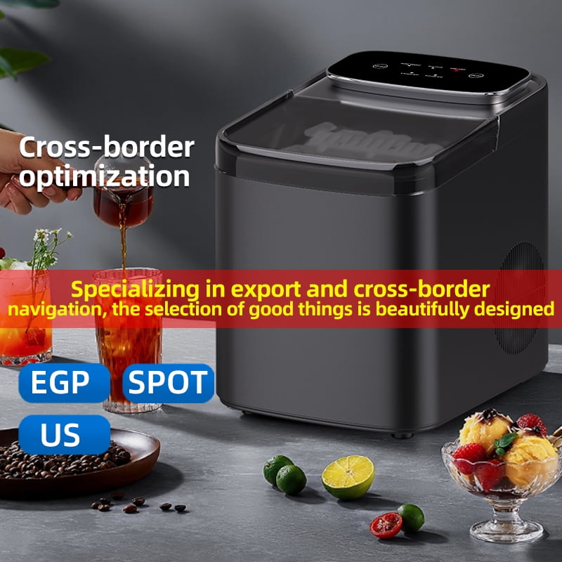 26 lb. Portable Countertop Ice Maker with Self-Cleaning, Bullet Ice, LED Display for Home & RV