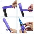 thumbnail image 6 of Tennis Badminton Racket Overgrip Anti Skid Sweatband Racquet Grip with Raised Ridges, Purple 5 Pack, 6 of 6