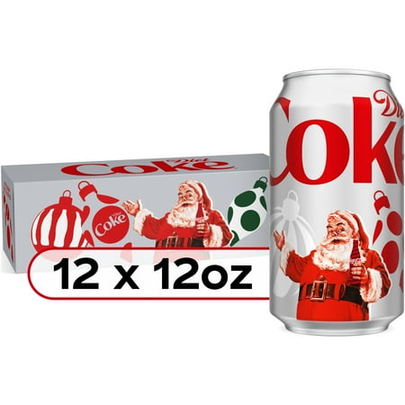 Diet Coke Diet Soda Fridge Pack, 12 fl oz Cans, 12 Pack