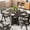 Black, variant on 43.3''-59'' Extendable Round Dining Table for 4-8, Modern Round Table with Fluted Base, Transformer Oval Dining Room Table with Removable Leaves Space Saving for Kitchen Living Room, Walnut
