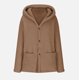 thumbnail image 5 of Abrigo informal con capucha y manga larga para mujer, chaqueta con capucha, suéter de invierno, abrigo cálido de lana con cremallera, abrigo de manga larga para mujer, 5 of 6