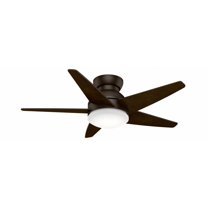 59352-Casablanca Fans-Isotope - 5 Blade 44 Inch Ceiling Fan with Wall Control in Modern Nautical Style and includes 5 Motor Speed settings-Brushed