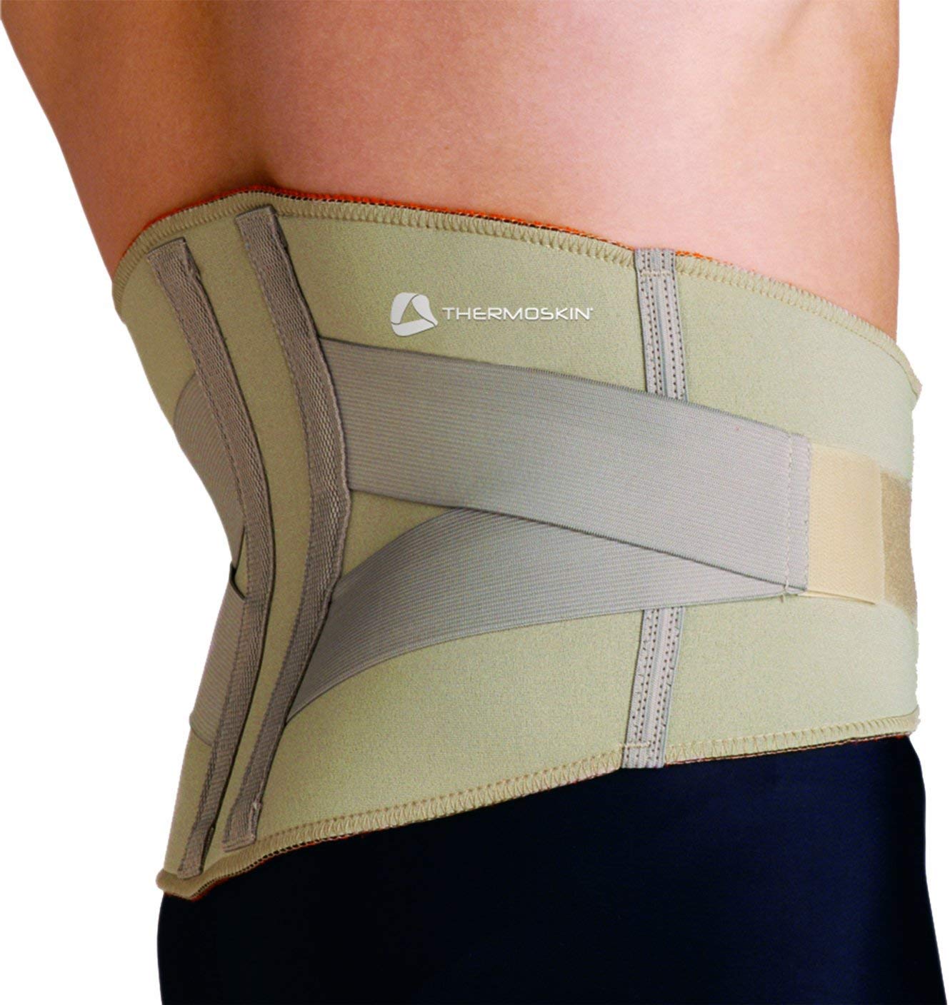 Thermoskin Lumbar Back Support with Elastic Straps for Lower Back